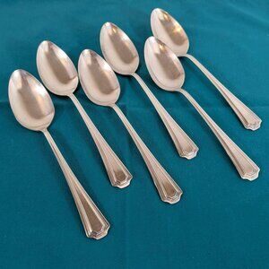 Set of 6 silverplated serving tablespoons - National Silver 1915